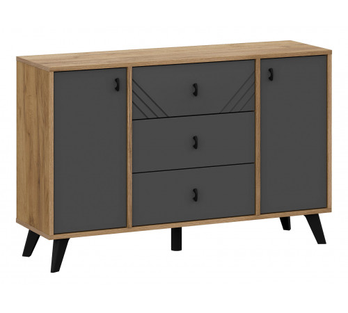 Гостиная Кайло 3, дуб золотой/графит