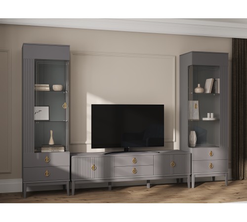 Гостиная Санторини 1, серый шифер/антрацит