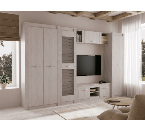 Гостиная Монако 8, белый ясень
