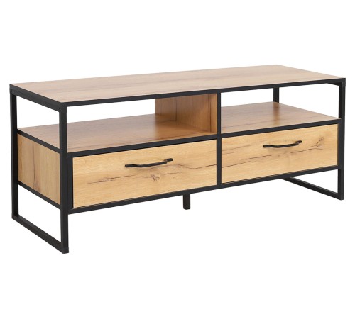 Гостиная Виртон 1, дуб крафт золотой/черный