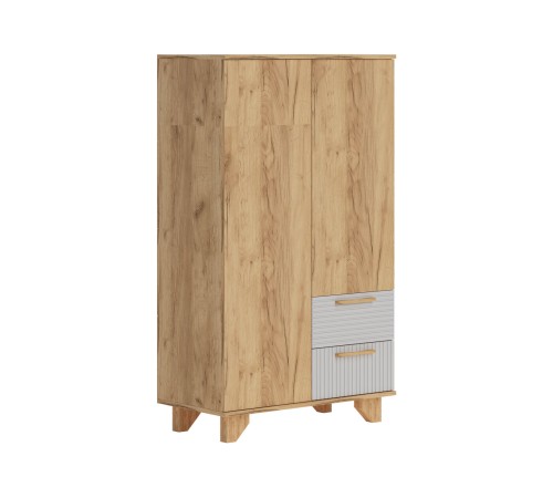 Гостиная Ньерд 7, дуб вотан/белый софт матовый