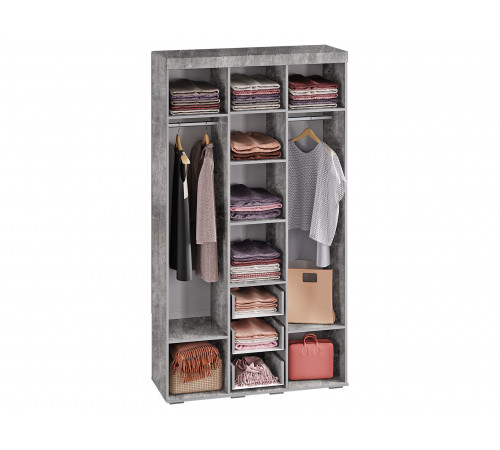 Гостиная Инстайл 2, бетон/белый