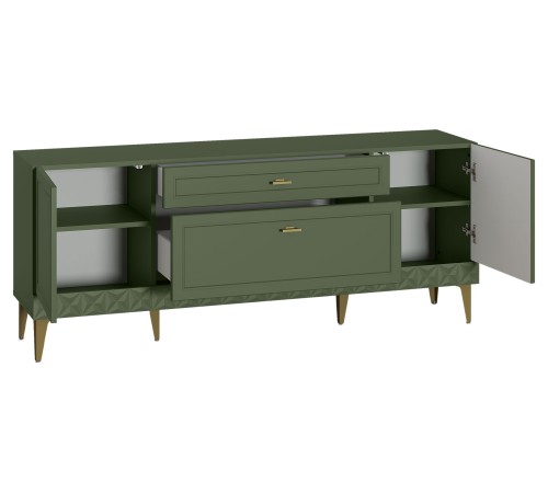 Гостиная Марион 4, дымчатый зеленый/олива шагрень