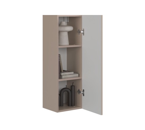 Гостиная Рич 3, кашемир/фрапучино матовый/черный муар/стекло