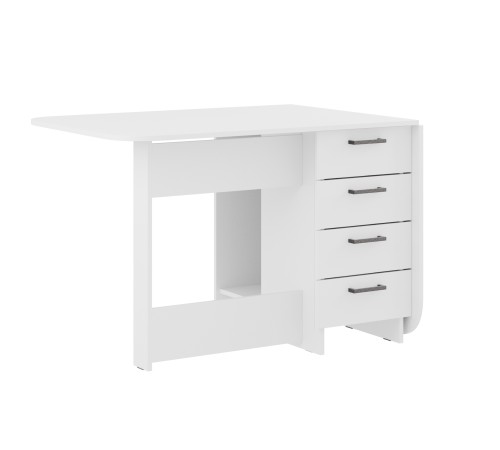 Стол-книжка Грэй с ящиками, белый