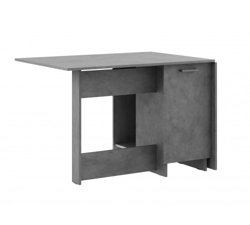 Стол-книжка Грэй с дверцей, бетон
