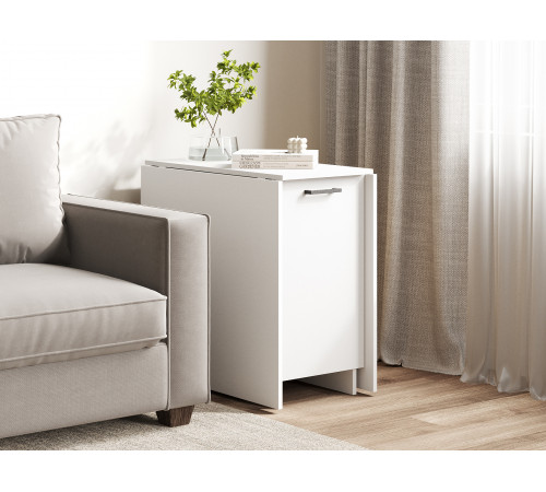 Стол-книжка Грэй с дверцей, белый