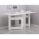 2200000114174 Стол-книжка Силуэт узкий, белый жемчуг