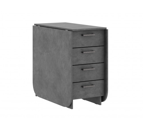 Стол-книжка Грэй с ящиками, бетон