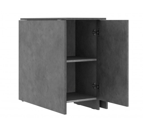 Стол-книжка Грэй с дверцей, бетон