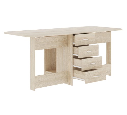 62777 Стол-книжка Грэй с ящиками, дуб сонома