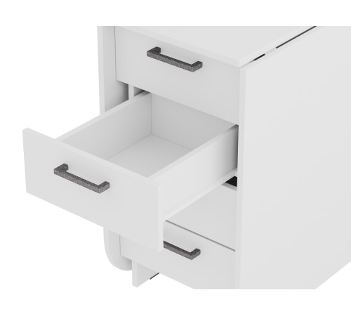 Стол-книжка Грэй с ящиками, белый