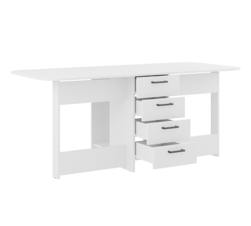 Стол-книжка Грэй с ящиками, белый