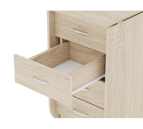 62777 Стол-книжка Грэй с ящиками, дуб сонома