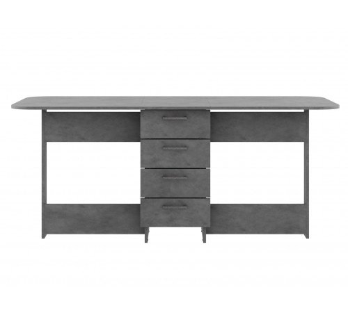 Стол-книжка Грэй с ящиками, бетон