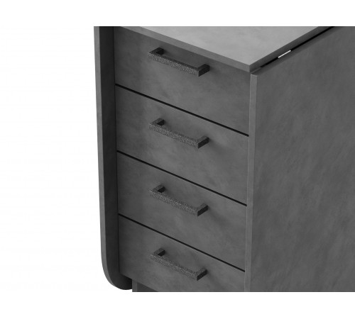 Стол-книжка Грэй с ящиками, бетон