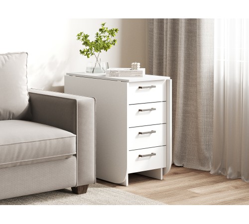 Стол-книжка Грэй с ящиками, белый