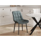 Комплект стульев 2 шт Бостон / Кайл, серый микровелюр/черные ножки