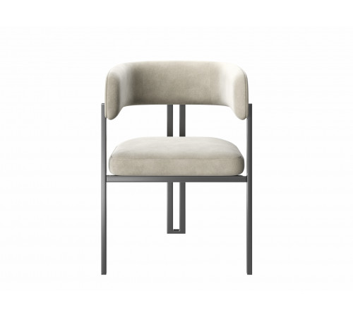 Комплект стульев 2 шт Брис / Бетховен, бежевый микровелюр/черный