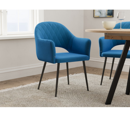 Комплект стульев 2 шт. София / Николас, светло-серый микровелюр/белый