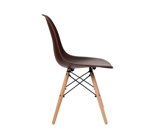 УТ000000272 Стул EAMES, бежево-серый, дер. ножки (8056PP DARK GREY) [бежево-серый]