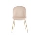 УТ000001745 Турин 8329 VELVET BEIGE [бархат бежевый, золотые ножки]