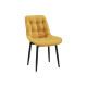 Комплект стульев 4 шт Бостон / Кайл, темно-желтый микровелюр/черный