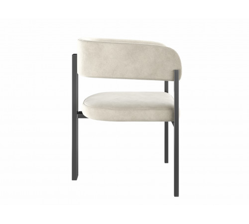 Комплект стульев 2 шт Брис / Бетховен, бежевый микровелюр/черный