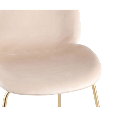 УТ000001745 Турин 8329 VELVET BEIGE [бархат бежевый, золотые ножки]