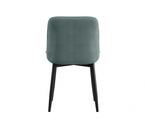 Комплект стульев 2 шт Бостон / Кайл, серый микровелюр/черные ножки