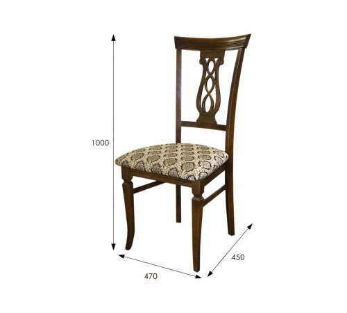 006433 Стул Агнесс, орех/венге