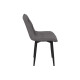 Комплект стульев 2 шт Бостон / Кайл, серый микровелюр/черные ножки