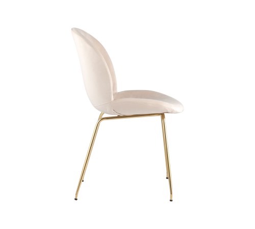 УТ000001745 Турин 8329 VELVET BEIGE [бархат бежевый, золотые ножки]