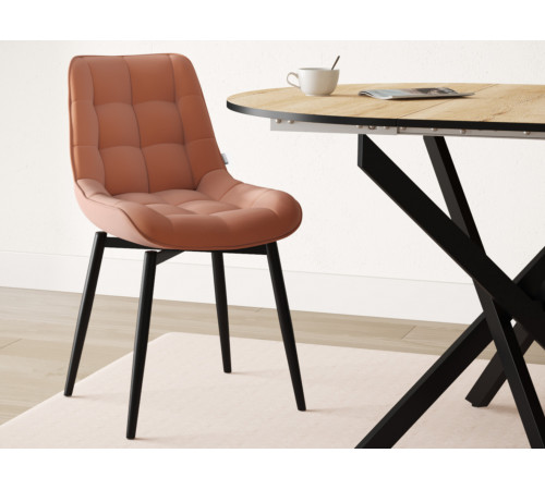 Стул Бостон / Кайл, оранжевый/черный