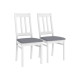 Комплект стульев 2 шт Лейс, белый античный/холодный серый