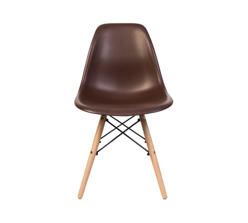 УТ000000272 Стул EAMES, бежево-серый, дер. ножки (8056PP DARK GREY) [бежево-серый]