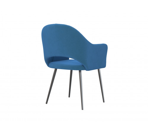 Комплект стульев 2 шт. София / Николас, светло-серый микровелюр/белый