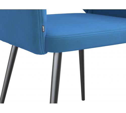 Комплект стульев 2 шт. София / Николас, светло-серый микровелюр/белый