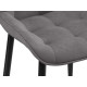 Комплект стульев 2 шт Бостон / Кайл, серый микровелюр/черные ножки