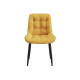 Комплект стульев 4 шт Бостон / Кайл, темно-желтый микровелюр/черный