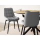 Стул Бостон / Кайл, серый/черные ножки