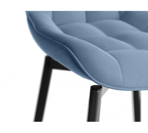 Стул Бостон / Кайл, сине-голубой/черный
