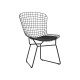 УТ000004220 Стул обеденный Bertoia, черный, с черной подушкой
