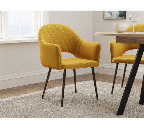 Комплект стульев 2 шт. София / Николас, светло-серый микровелюр/белый