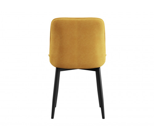Комплект стульев 4 шт Бостон / Кайл, темно-желтый микровелюр/черный