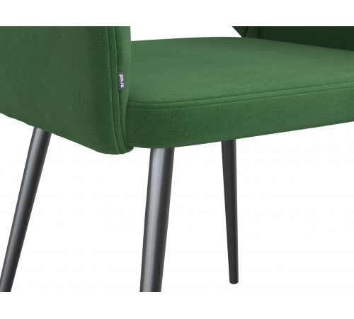 Комплект стульев 2 шт. София / Николас, светло-серый микровелюр/белый