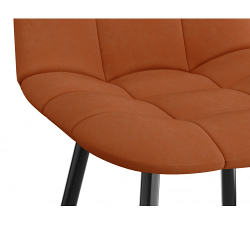 Стул Фред / Кристофер, оранжевый/черный