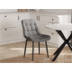 Комплект стульев 3 шт Бостон / Кайл, серый микровелюр/черные ножки