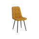 Комплект стульев 2 шт Фред / Кристофер, темно-желтый микровелюр/черный