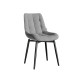 Стул Бостон / Кайл, серый/черные ножки
